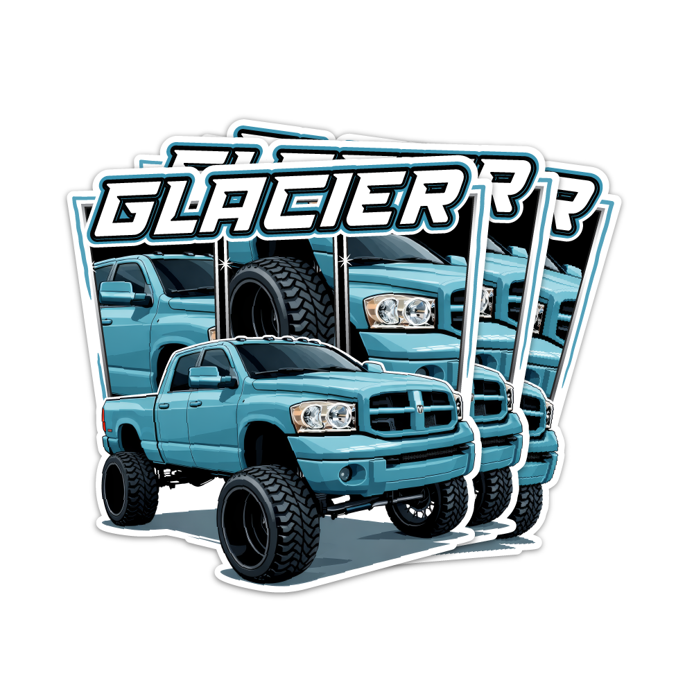 "Glacier" 3rd Gen Sticker